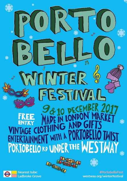 Portobello Winter Festival Dec 9 & 10 2017. Festive shopping, food & entertainment